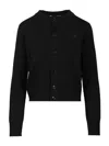 Ami Alexandre Mattiussi Ami Women Ami De Coeur Cardigan In Black