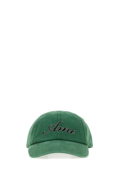 Ami Alexandre Mattiussi Ami Women's Cotton Baseball Cap In Green