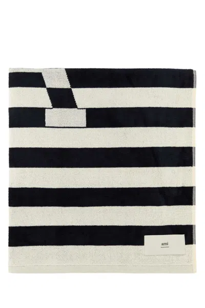 Ami Alexandre Mattiussi Ami Women Printed Terry Fabric Beach Towel In Multi