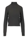Ami Alexandre Mattiussi Fine Knit Cashmere Sweater With Classic Crew Neckline In Black
