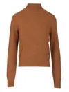 Ami Alexandre Mattiussi Ami Women Turtleneck Sweater In Brown