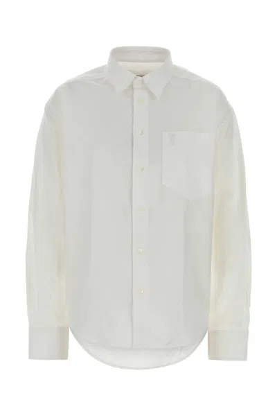 Ami Alexandre Mattiussi Ami Women White Oxford Shirt In Neutral