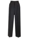 Ami Alexandre Mattiussi Ami Women Wide Leg Trousers In Black