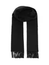 Ami Alexandre Mattiussi Ami Women Wool Scarf Ami De Coeur In Black