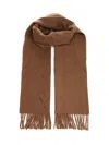 Ami Alexandre Mattiussi Wool Scarf Ami De Coeur Scarves And Foulards Brown In Brown