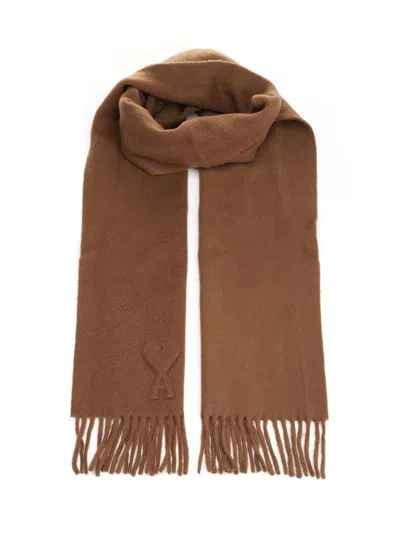 AMI ALEXANDRE MATTIUSSI AMI WOMEN WOOL SCARF AMI DE COEUR