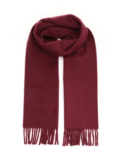 Ami Alexandre Mattiussi Ami Women Wool Scarf Ami De Coeur In Multi