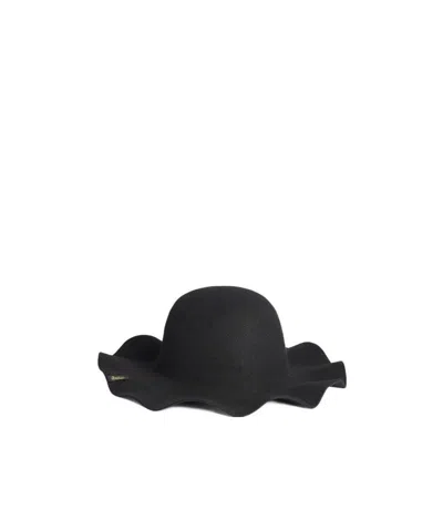 Ami Alexandre Mattiussi Ami X Borsalino Logo Hat In Black