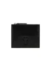 Ami Alexandre Mattiussi Ami Zipped Bi-fold Wallet In Black