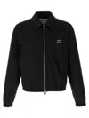Ami Alexandre Mattiussi Ami Sleek Black Jacket With Versatile Two-way Zip In Black