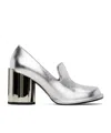 Ami Alexandre Mattiussi Silver Anatomical Toe Heels In White