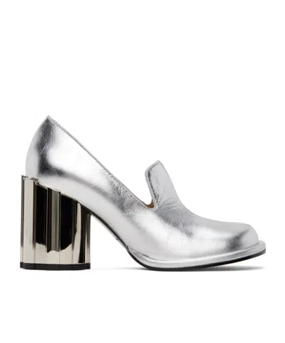 Ami Alexandre Mattiussi Silver Anatomical Toe Heels In Silver/900