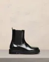 AMI ALEXANDRE MATTIUSSI ANATOMICAL TOE CHELSEA BOOTS BLACK