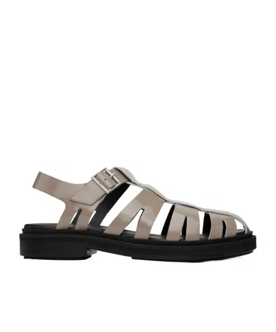 Ami Alexandre Mattiussi Anatomical Toe Hale-heeled Sandals In Black