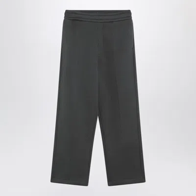 Ami Alexandre Mattiussi Ami Paris Anthracite Grey Ami De Coeur Jogging Trousers In Green