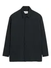 Ami Alexandre Mattiussi Ami Paris Long Anthracite Shirt In Black