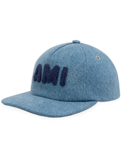 Ami Alexandre Mattiussi Appliqué Cap In Blue