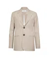 Ami Alexandre Mattiussi Back Slit Jacket In Gingembre