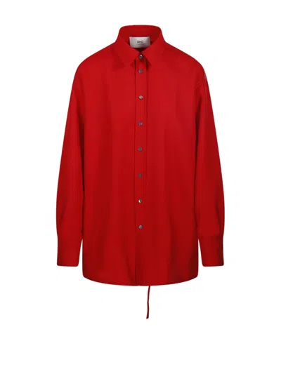 Ami Alexandre Mattiussi Ami Back Slit Oversized Shirt