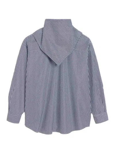 Ami Alexandre Mattiussi Bandana Cotton Shirt In Blue