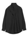 Ami Alexandre Mattiussi Black Wool Long Sleeves Bandana Blouse Grey In Black