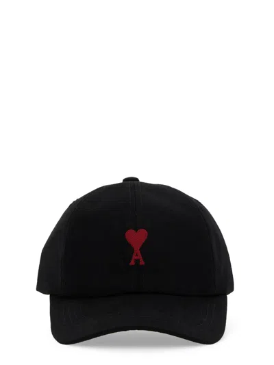 Ami Alexandre Mattiussi Baseball Hat With Logo In Black