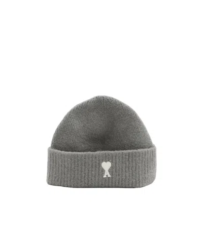 Ami Alexandre Mattiussi Beanie In Gray