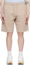 Ami Alexandre Mattiussi Beige Ami De Cœur Shorts In Heather Beige/2712