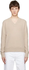 Ami Alexandre Mattiussi Beige Ami De Cœur Sweater In Beige/250