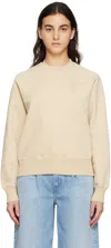 Ami Alexandre Mattiussi Beige Ami De Cœur Sweatshirt In 714 Vanilla/vanilla