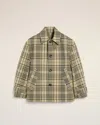 Ami Alexandre Mattiussi Beige Bounded Buttoned Jacket Yellow In Ginger/laurel