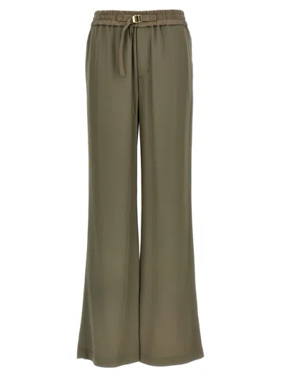 AMI ALEXANDRE MATTIUSSI BEIGE BUCKLE PANTS
