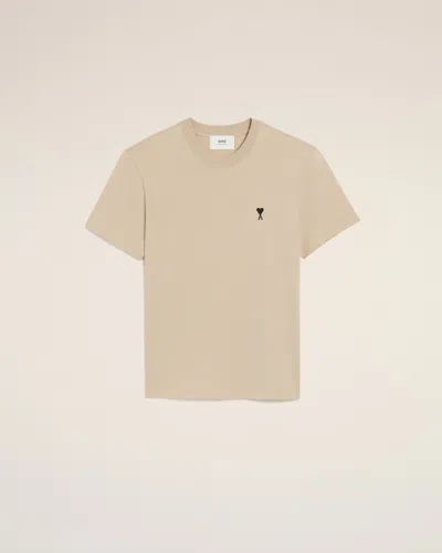 Ami Alexandre Mattiussi Beige Cotton Ami De Coeur T-shirt Beige In Neutral