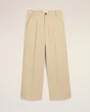 Ami Alexandre Mattiussi Beige Cotton Baggy Fit Trousers Beige In Ginger