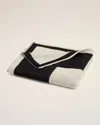 Ami Alexandre Mattiussi Beige Cotton Bicolor Beach Towel White In White Cream/black