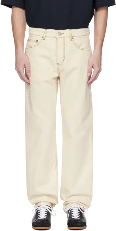 Ami Alexandre Mattiussi Beige Cotton Classic Fit Jeans