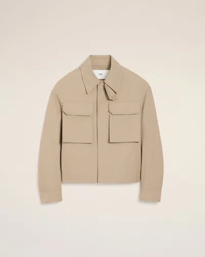 Ami Alexandre Mattiussi Beige Cotton Worker Jacket Beige