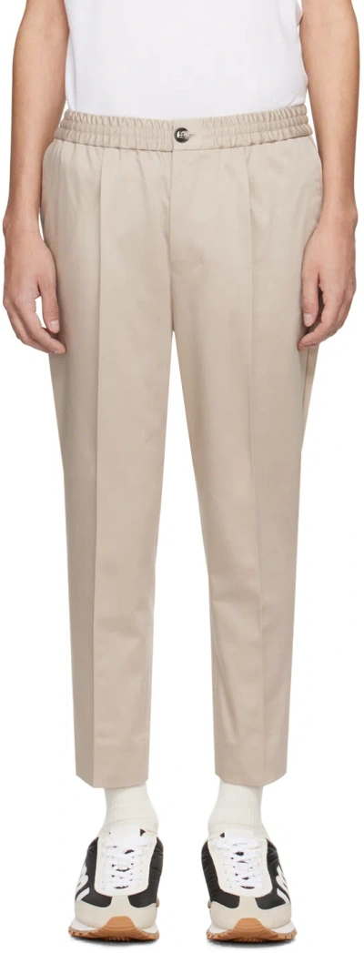 Ami Alexandre Mattiussi Beige Four-pocket Trousers In Light Beige/271