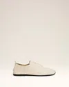 Ami Alexandre Mattiussi Midi One Cut Shoes In White Cream