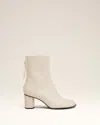 Ami Alexandre Mattiussi Beige Leather Piano Boots White In White Cream