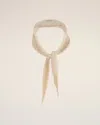 Ami Alexandre Mattiussi Beige Pleated Diamond Shaped Scarf Beige In Ginger
