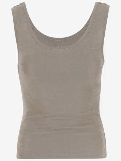 Ami Alexandre Mattiussi Beige Slim Long Tank Top