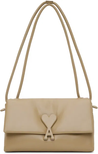 Ami Alexandre Mattiussi Beige Voulez-vous Bag In Light Beige/271