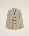 Ami Alexandre Mattiussi Double Breasted Jacket Neutrals For Men In Ginger