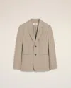 Ami Alexandre Mattiussi Oversize Two Buttons Jacket Neutrals For Women In Ginger