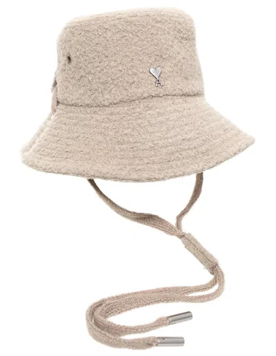 Ami Alexandre Mattiussi Beige Wool Panama