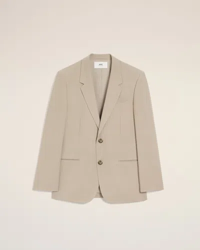 Ami Alexandre Mattiussi Beige Wool Single Breasted Jacket Beige In Brown