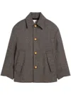 Ami Alexandre Mattiussi Ami Alexandre Mattiuss Oversized Short Belted Coat In Brown