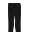 Ami Alexandre Mattiussi Pleated Straight-leg Trousers In Black