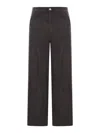 Ami Alexandre Mattiussi Wide Leg Corduroy Trousers Featuring Pockets In Black